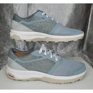 Salomon Outbound Gray/blue Women Size 8.5 trail running shoe off road Sneaker